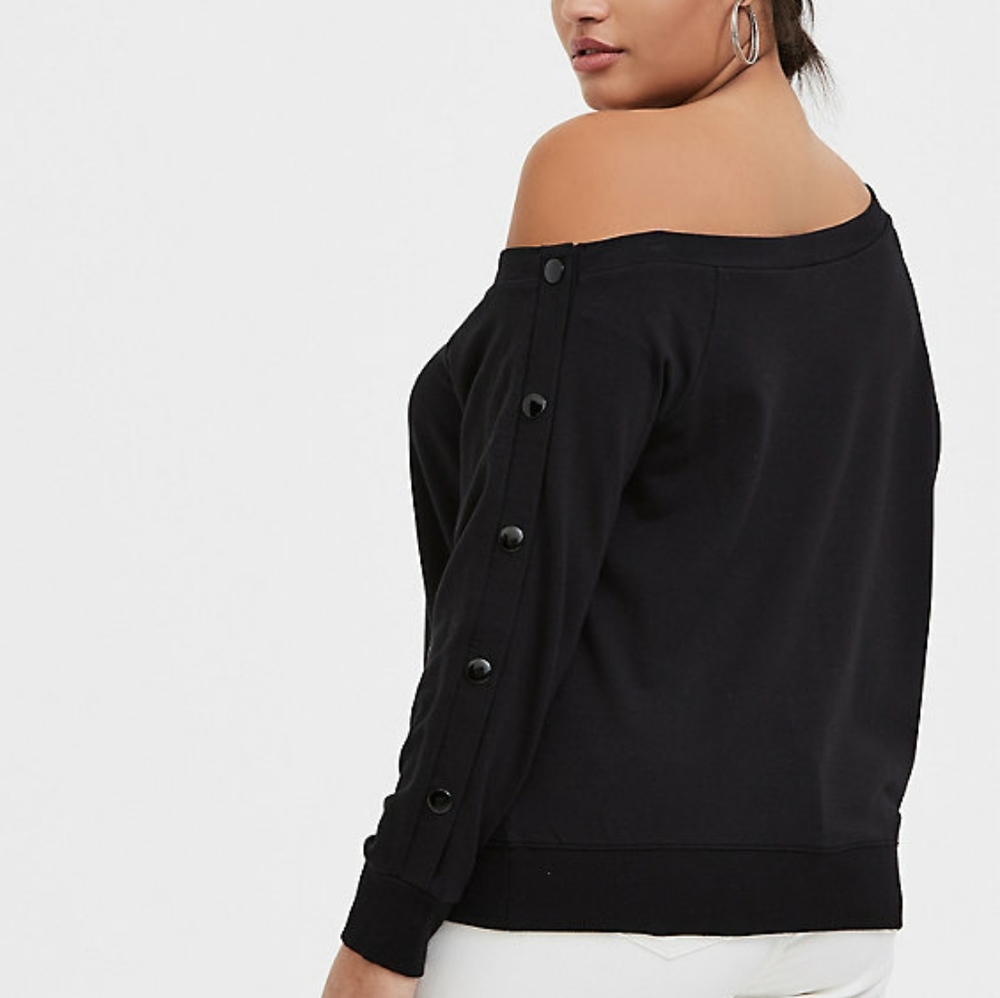 Torrid Snapbutton off SHOULDER TOP SIZE 5 Plus Size